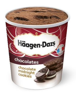 Häagen-Dazs Eis Chocolate Midnight Cookies